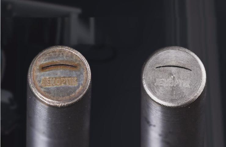 Example for laser marking and cleaning